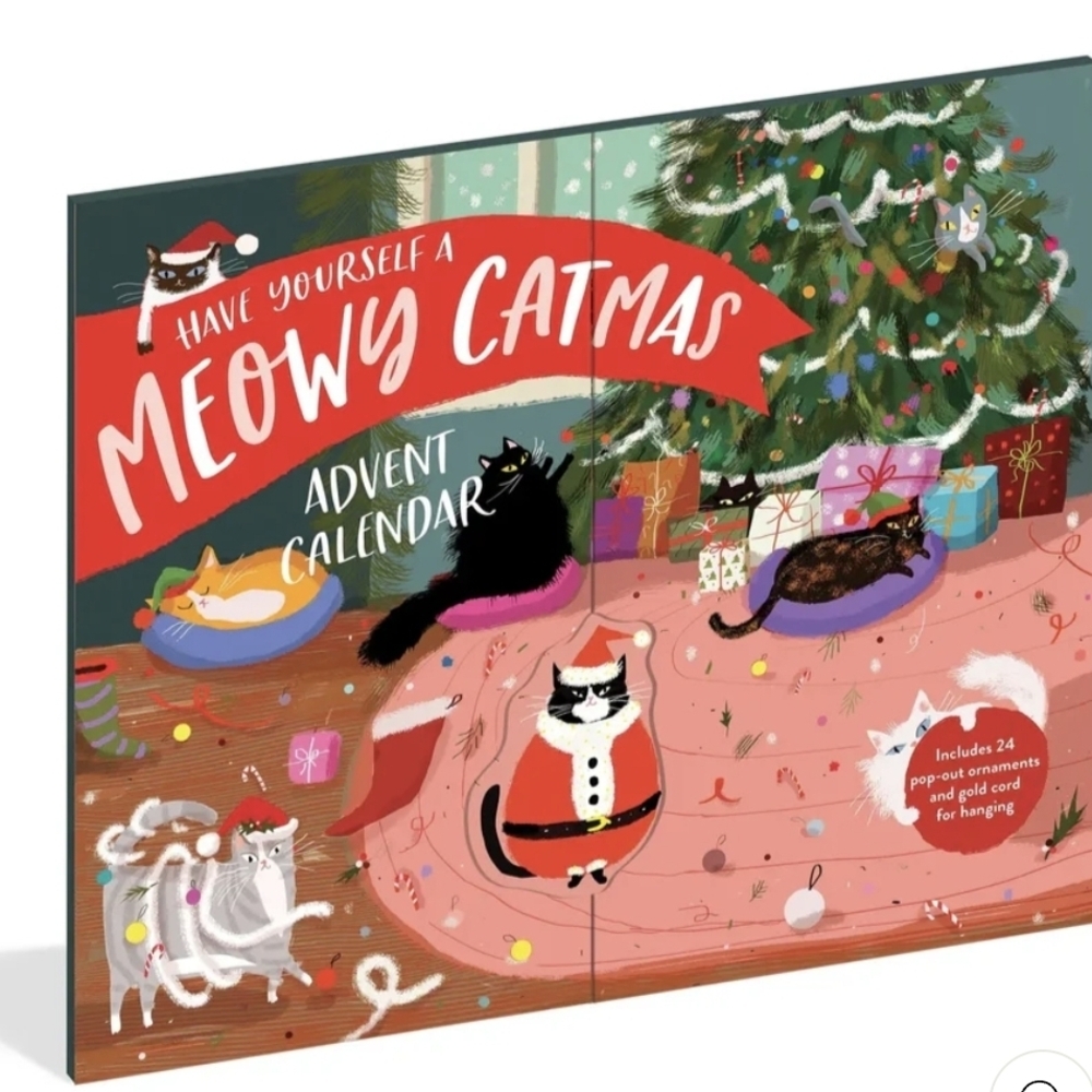 Meowy Catmas Cat Ornament Advent Calendar NEW